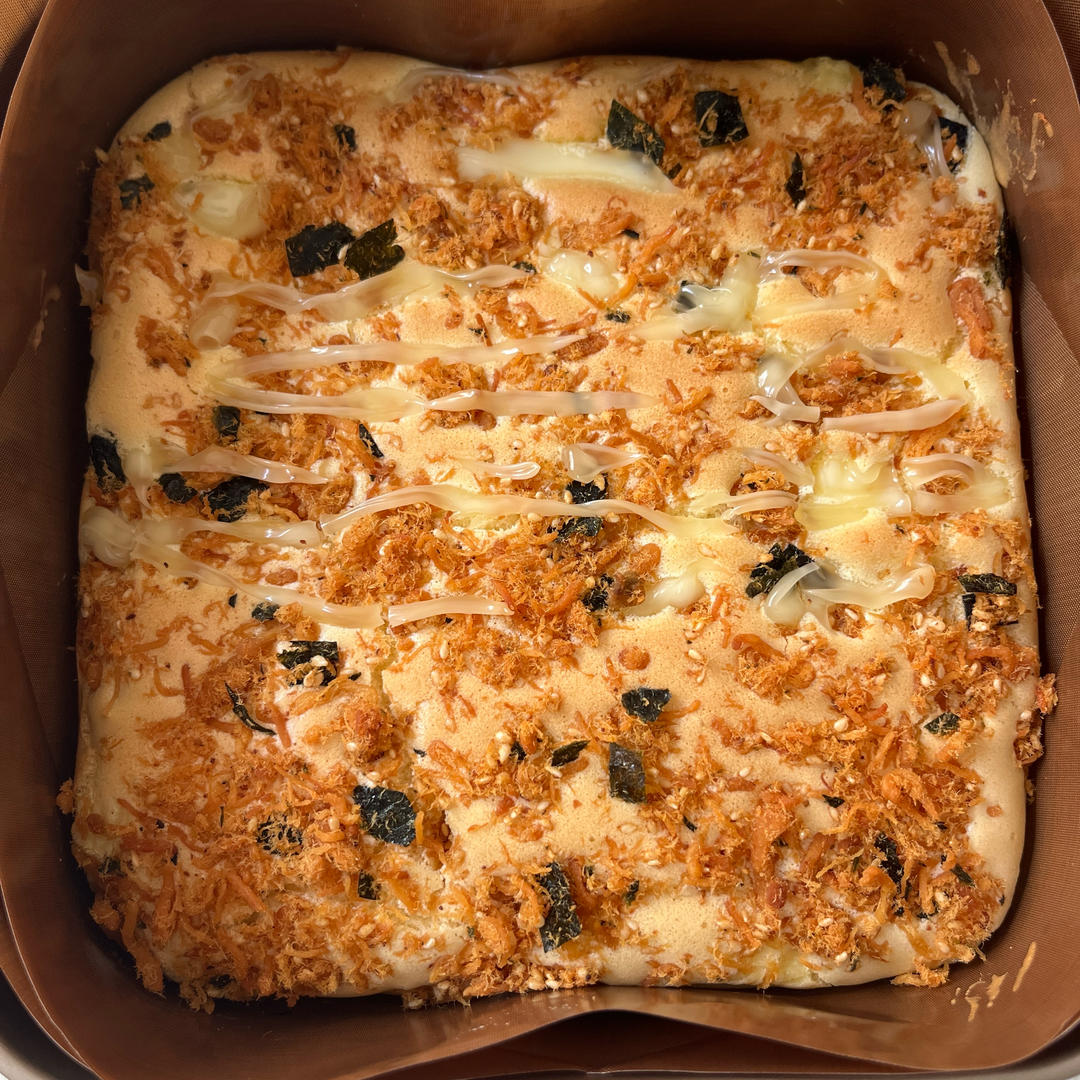 芝士夹心肉松蛋糕🍰