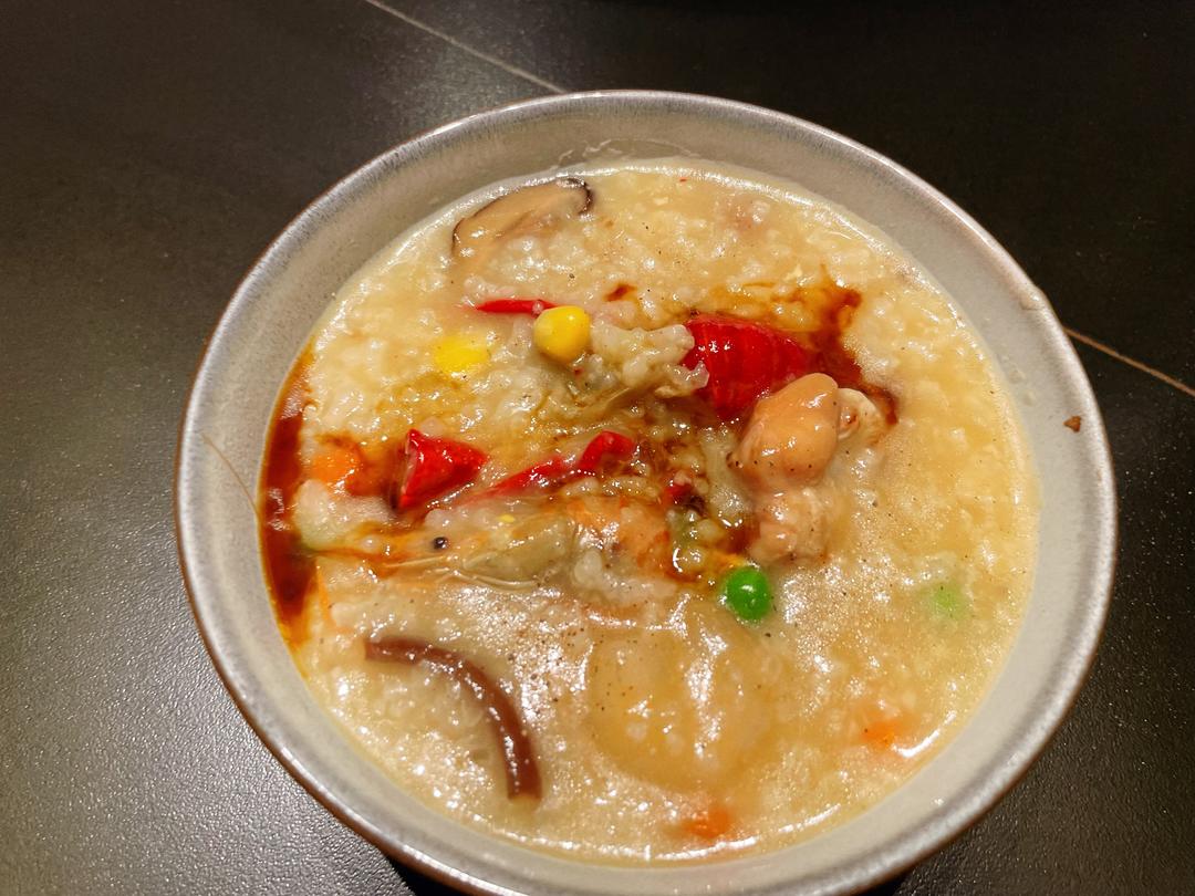 超鲜龙虾河虾虾仁粥