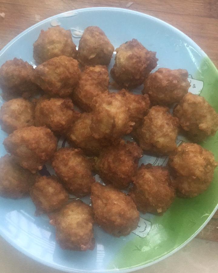 炸莲藕猪肉丸子-年味