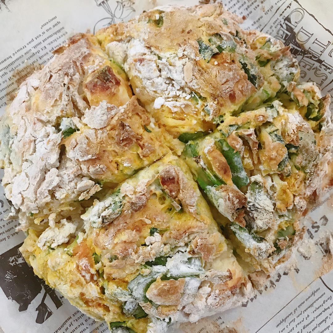 菠菜南瓜奶酪丹波面包丨健康·烘焙