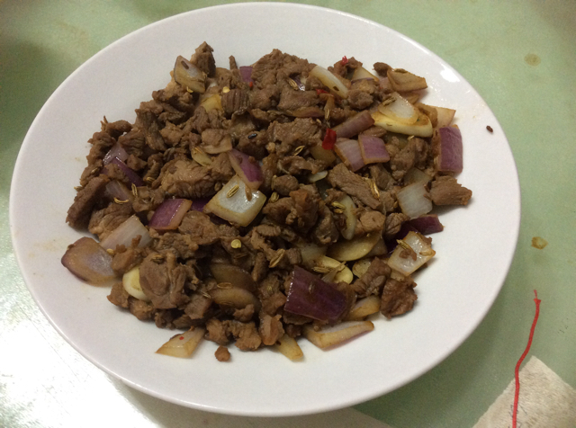 孜然羊肉粒