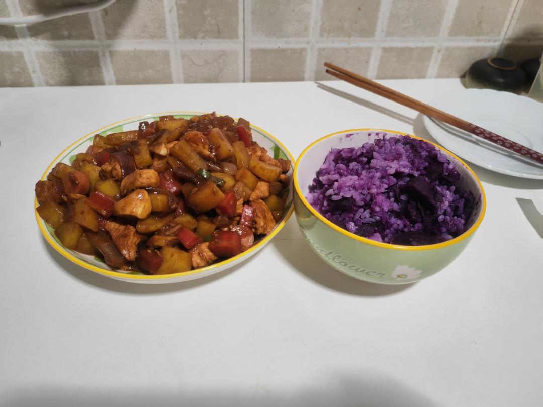 ㊙️香菇土豆肉沫拌饭❗️比外卖还好吃