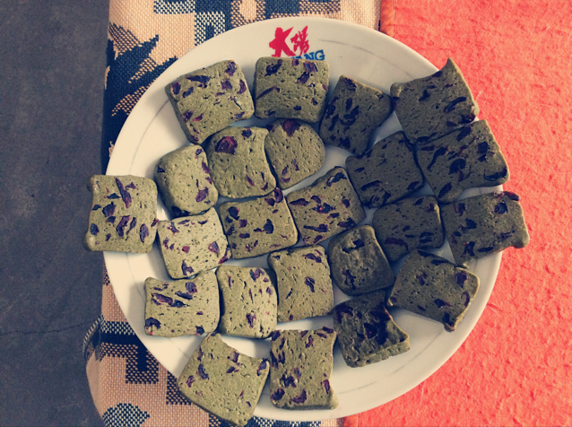 抹茶蔓越莓饼干