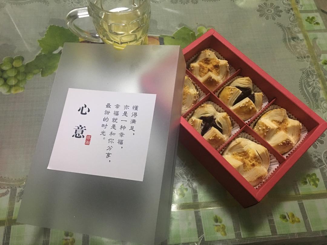 花开富贵之四种口味的椰蓉开口酥