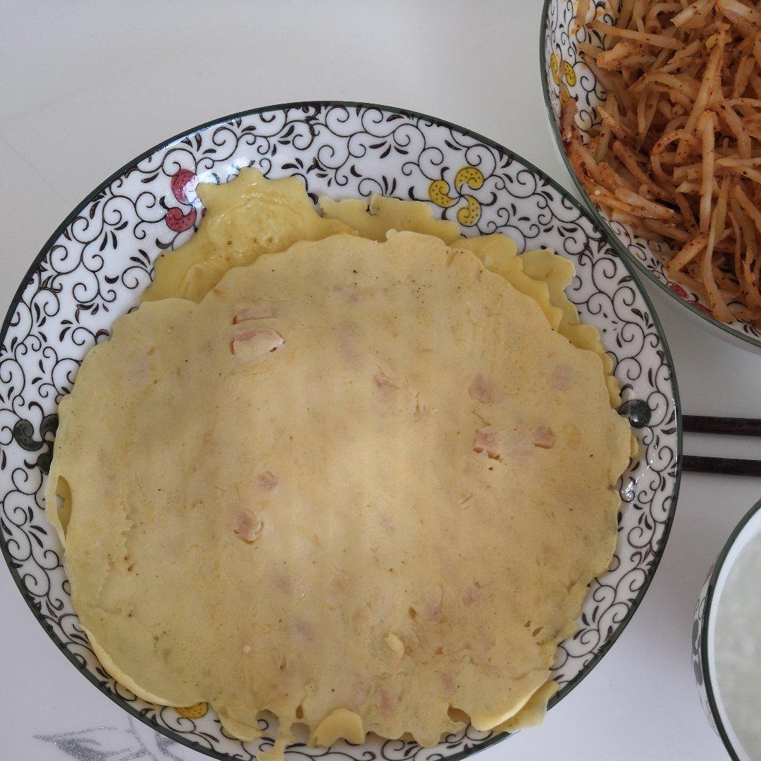 葱花鸡蛋饼