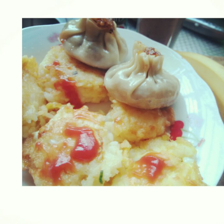 蛋煎饭团