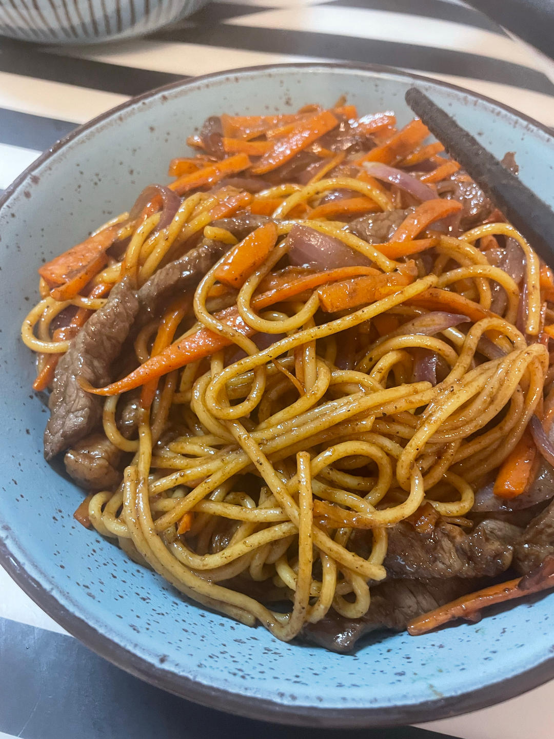 味道不输西餐厅的黑椒牛柳意面