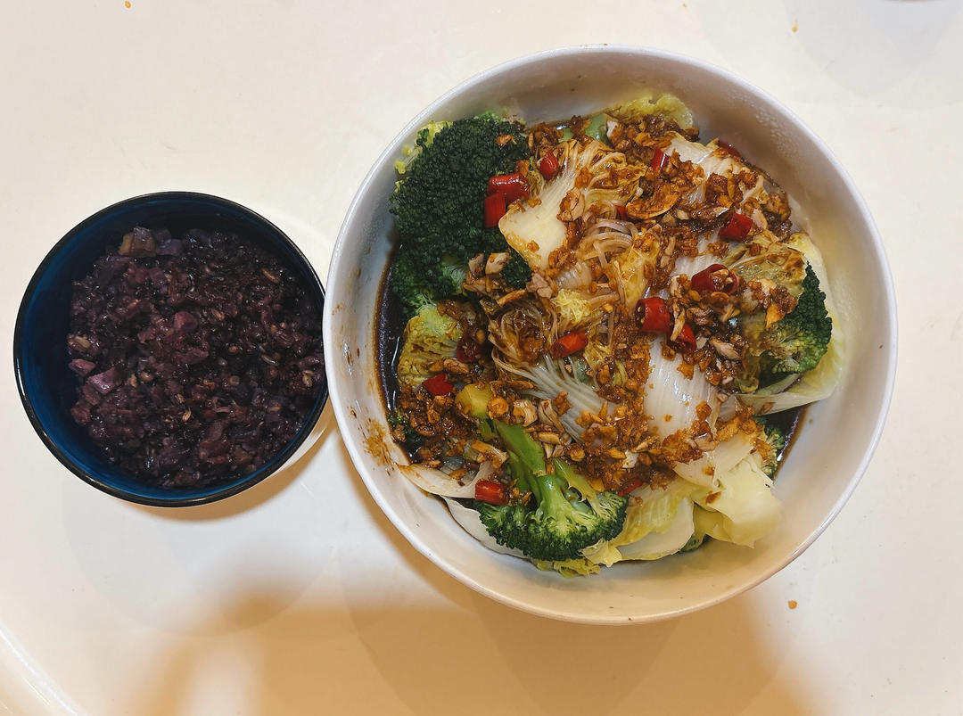 减脂期必备｜这料汁匹配一切蔬菜🥬凉拌菠菜金针菇👼