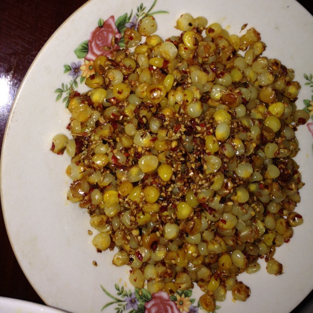 孜然香肠玉米粒