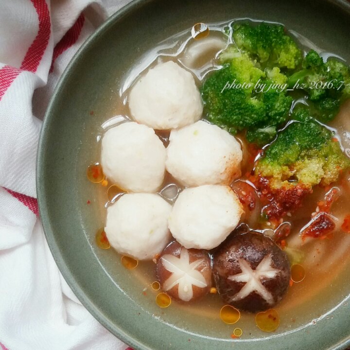 射手座的静静做的鱼丸素面