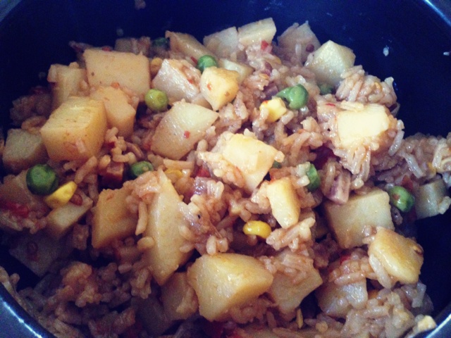 土豆焖饭（电饭锅版）