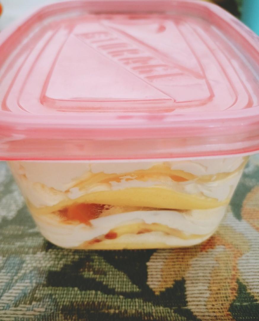简单快手的便当饭盒水果盒子蛋糕