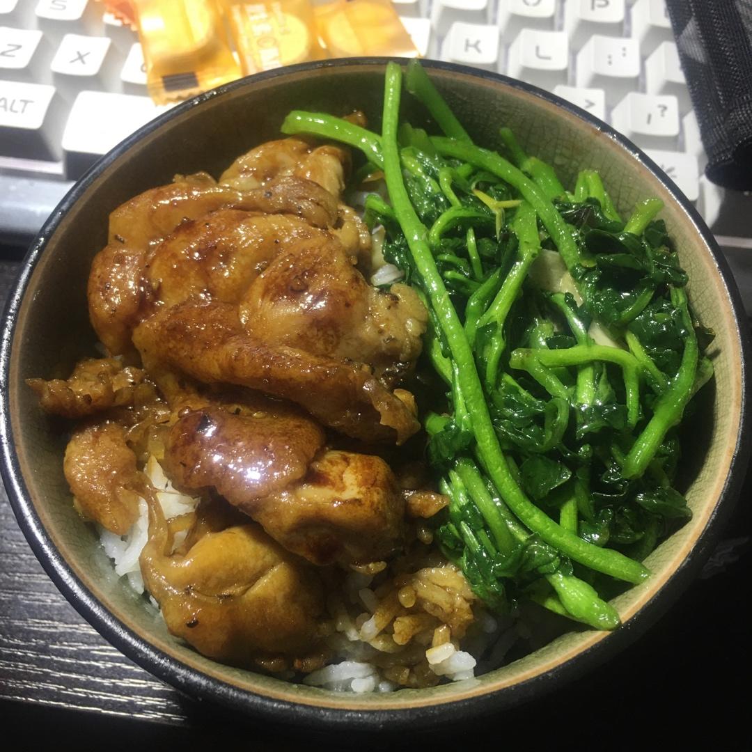 照烧鸡腿饭