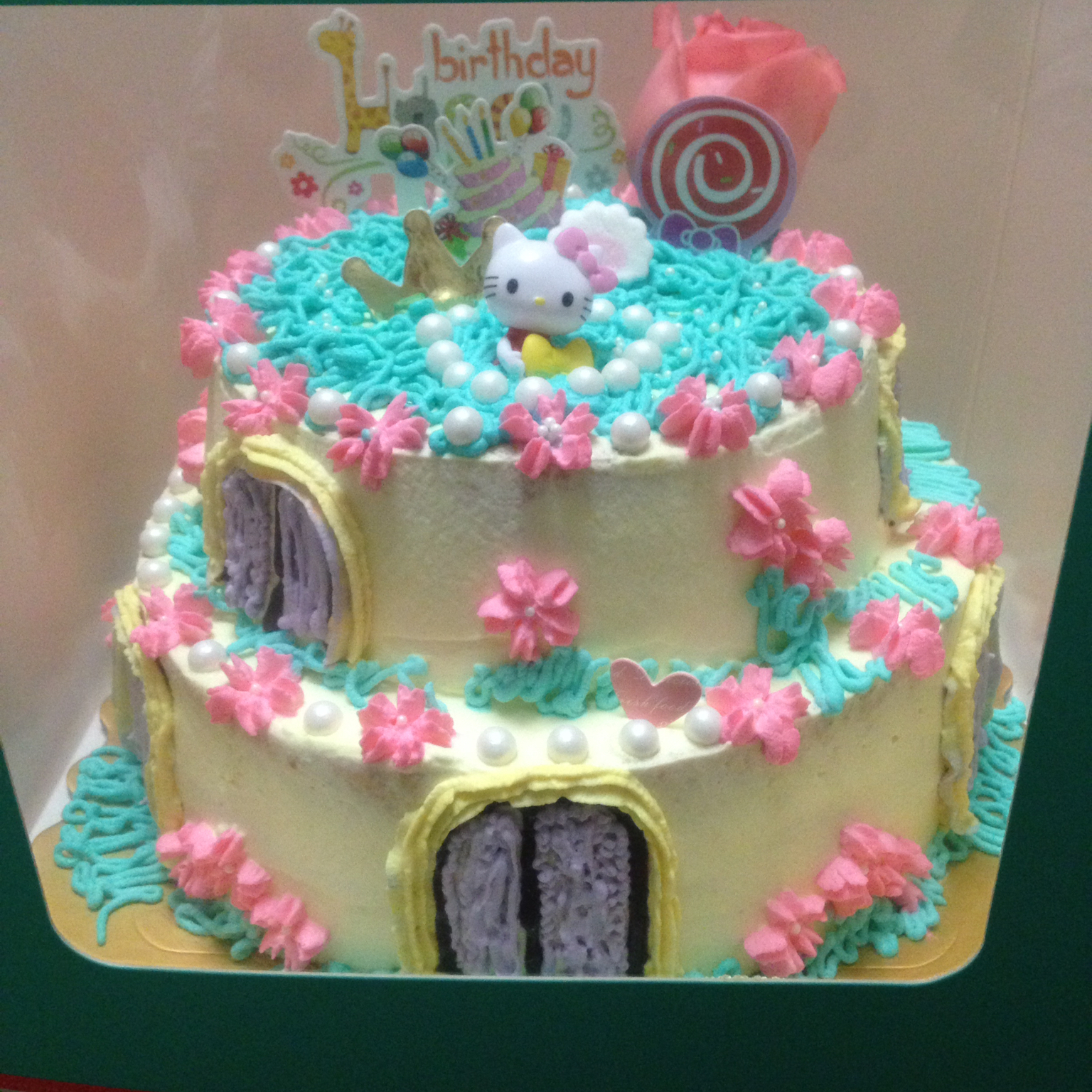 双层城堡生日蛋糕