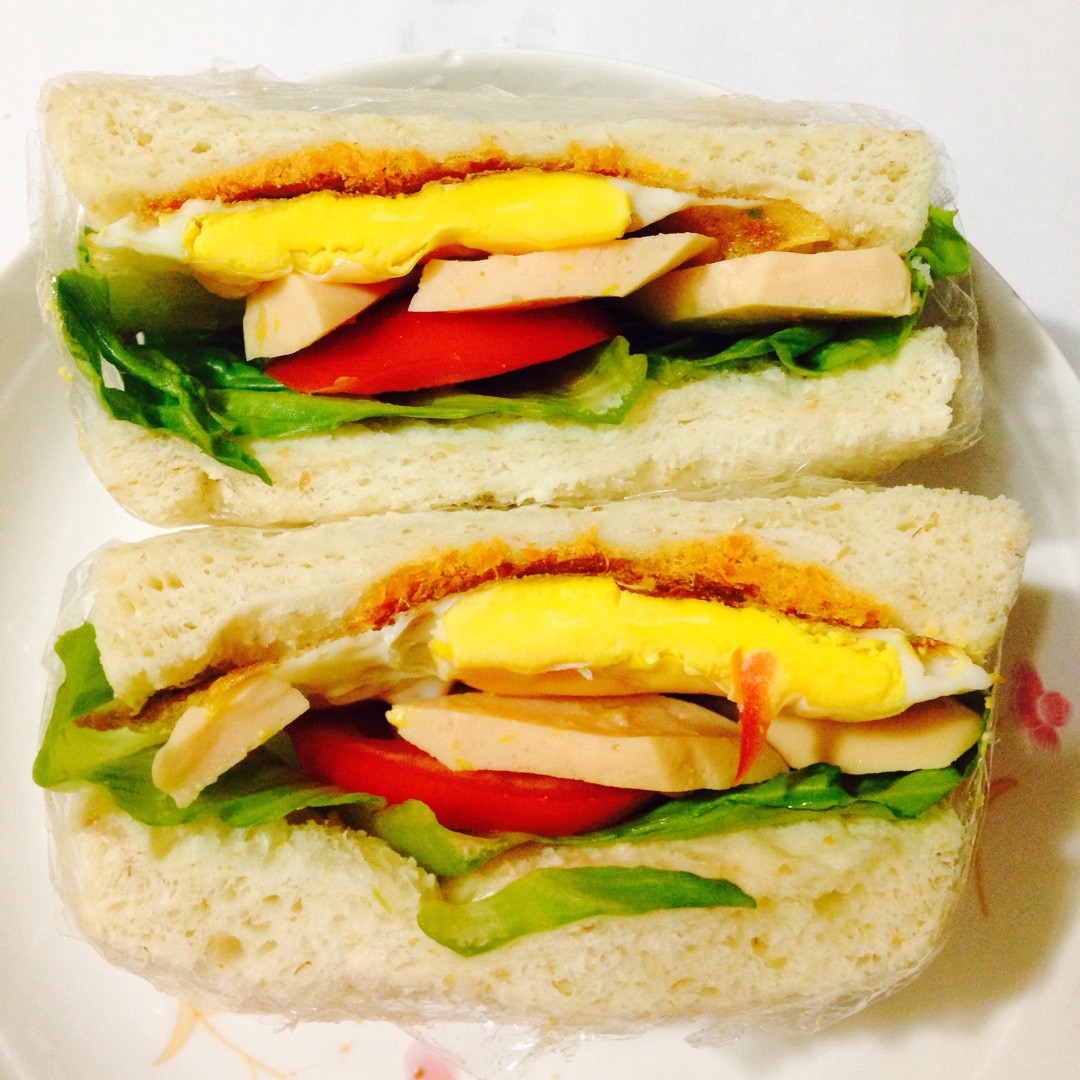 火腿芝士蛋三文治