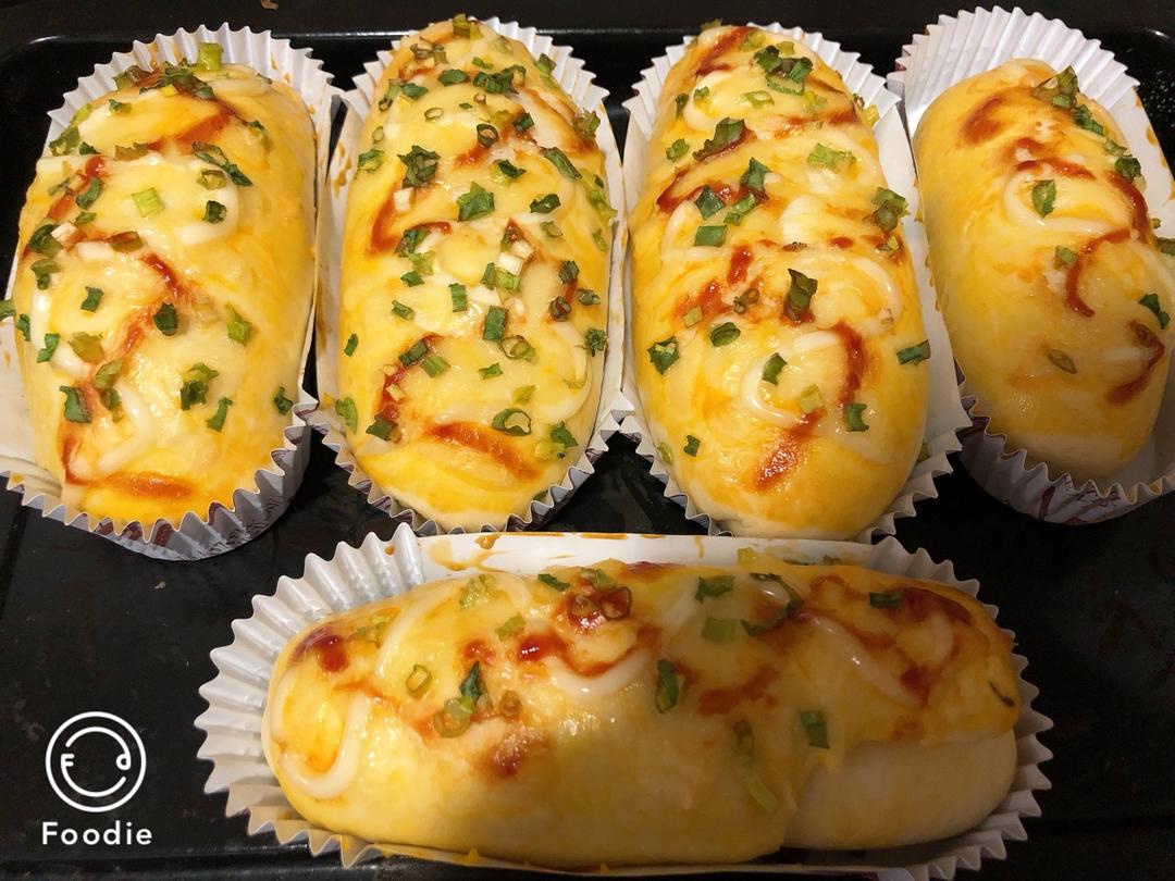 葱香芝士培根面包
