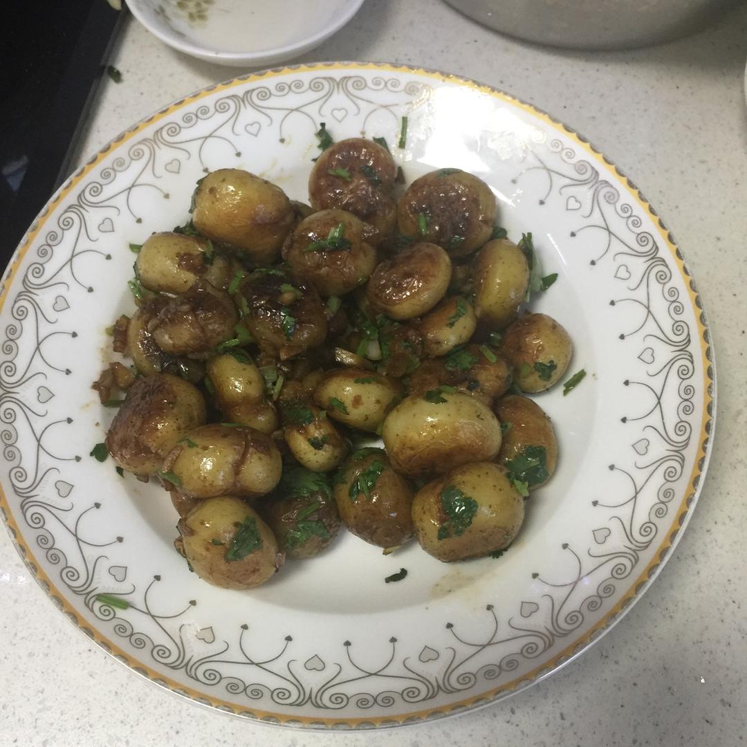 孜然香辣煎小土豆
