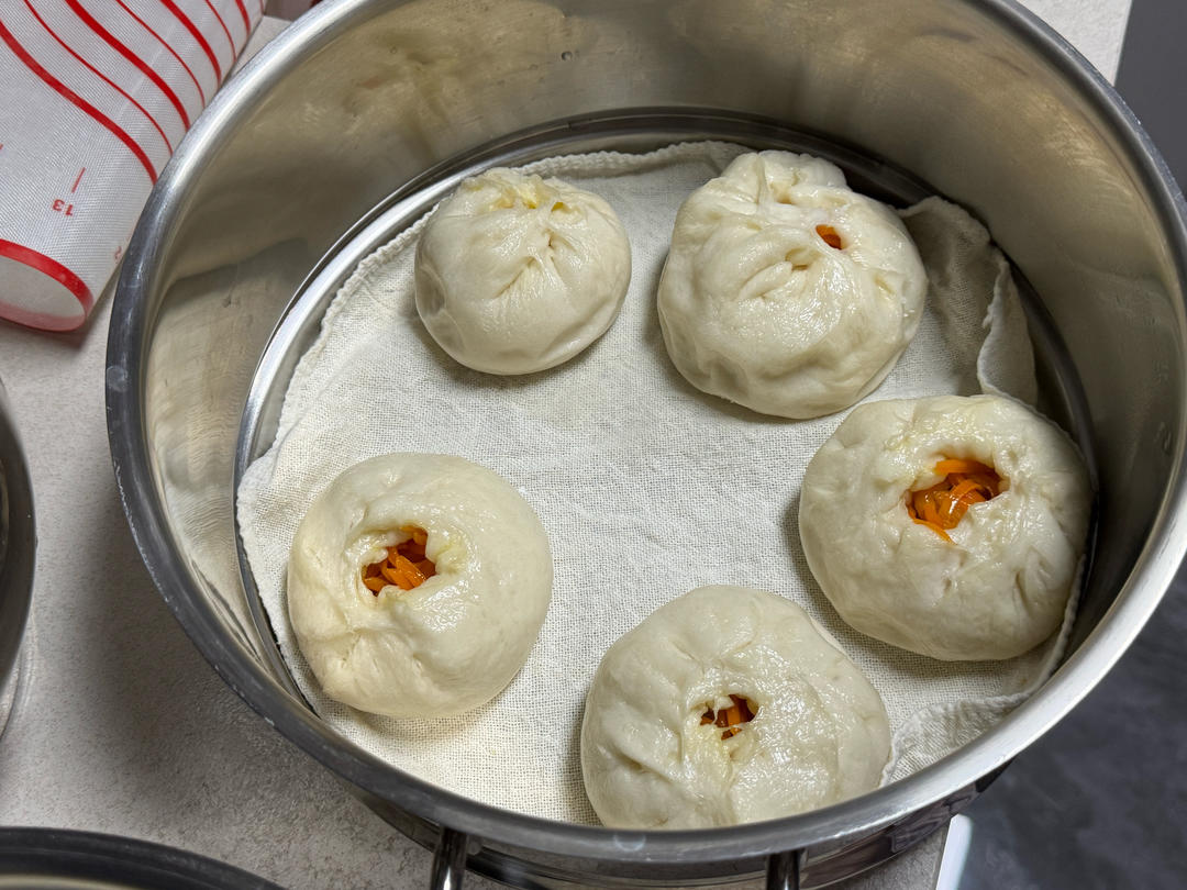 胡萝卜纯素馅包子比肉包子好吃😋