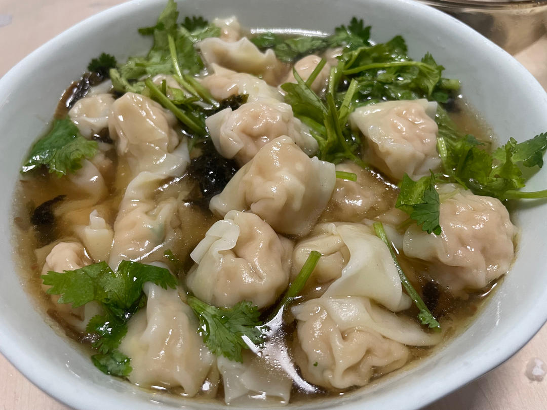 肉不柴的馄饨馅