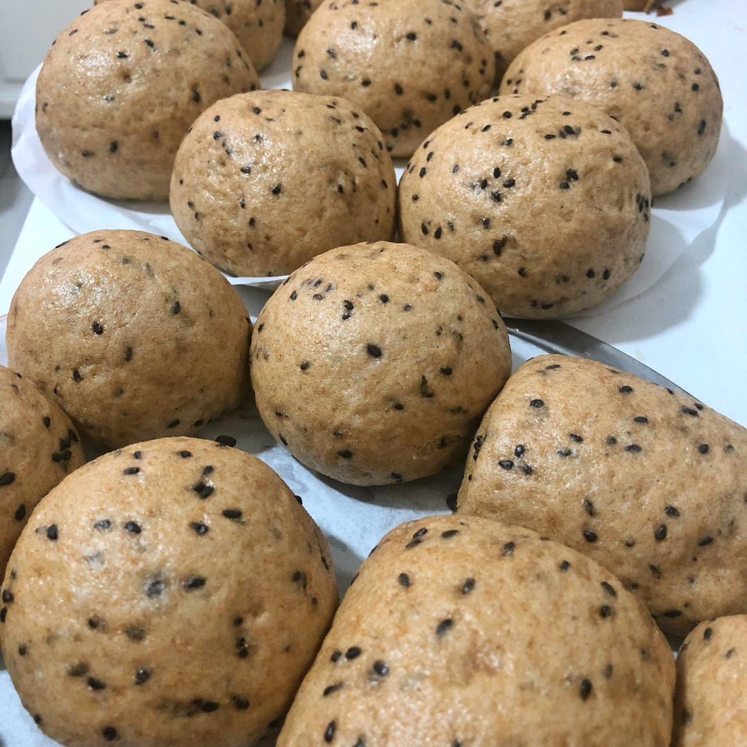 <可以说无敌健康>100%杂粮黑芝麻蜂蜜馒头