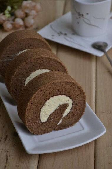 可可奶油蛋糕卷