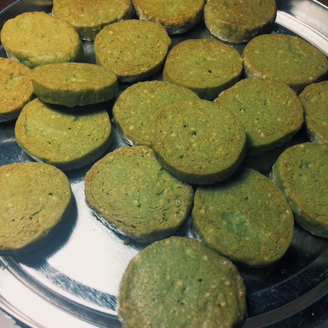 微苦抹茶沙布列酥饼