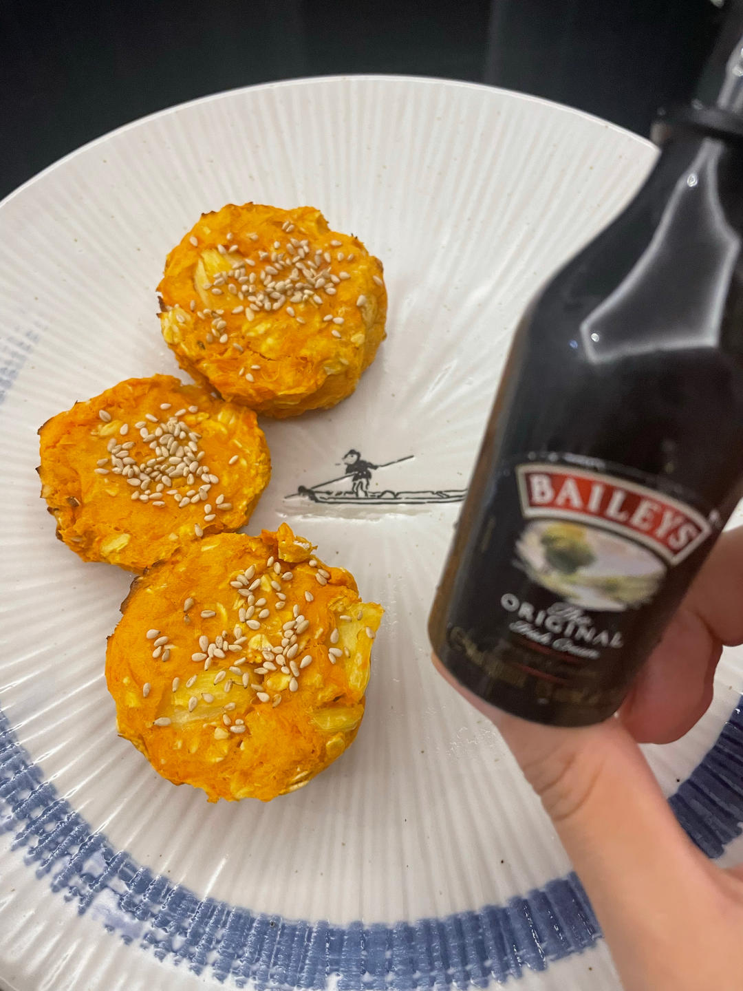 低脂燕麦紫薯饼
