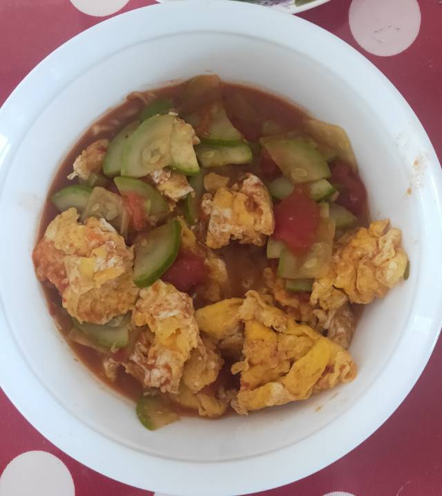 西葫芦炒鸡蛋