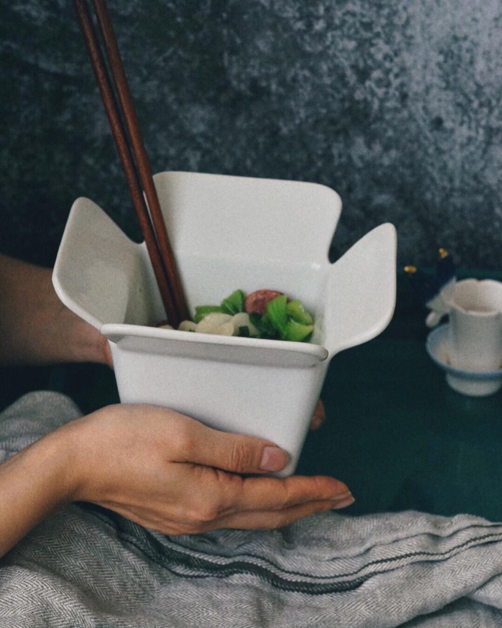 杂蔬鸡蛋炒年糕