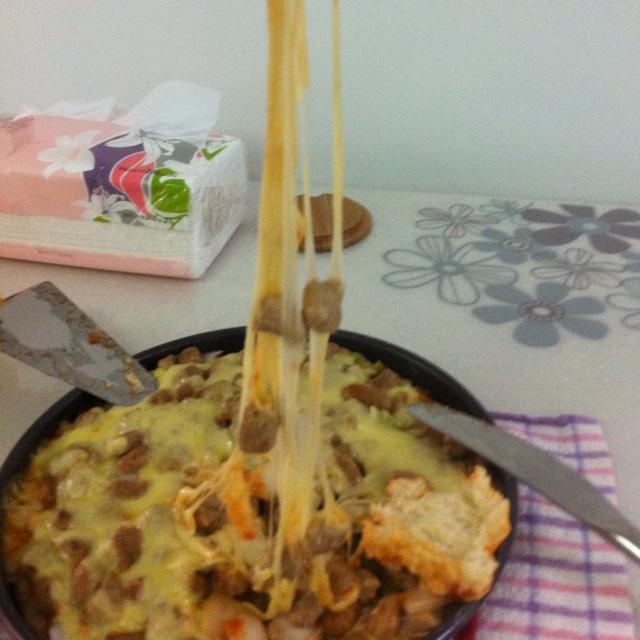 厚底鲜虾培根披萨