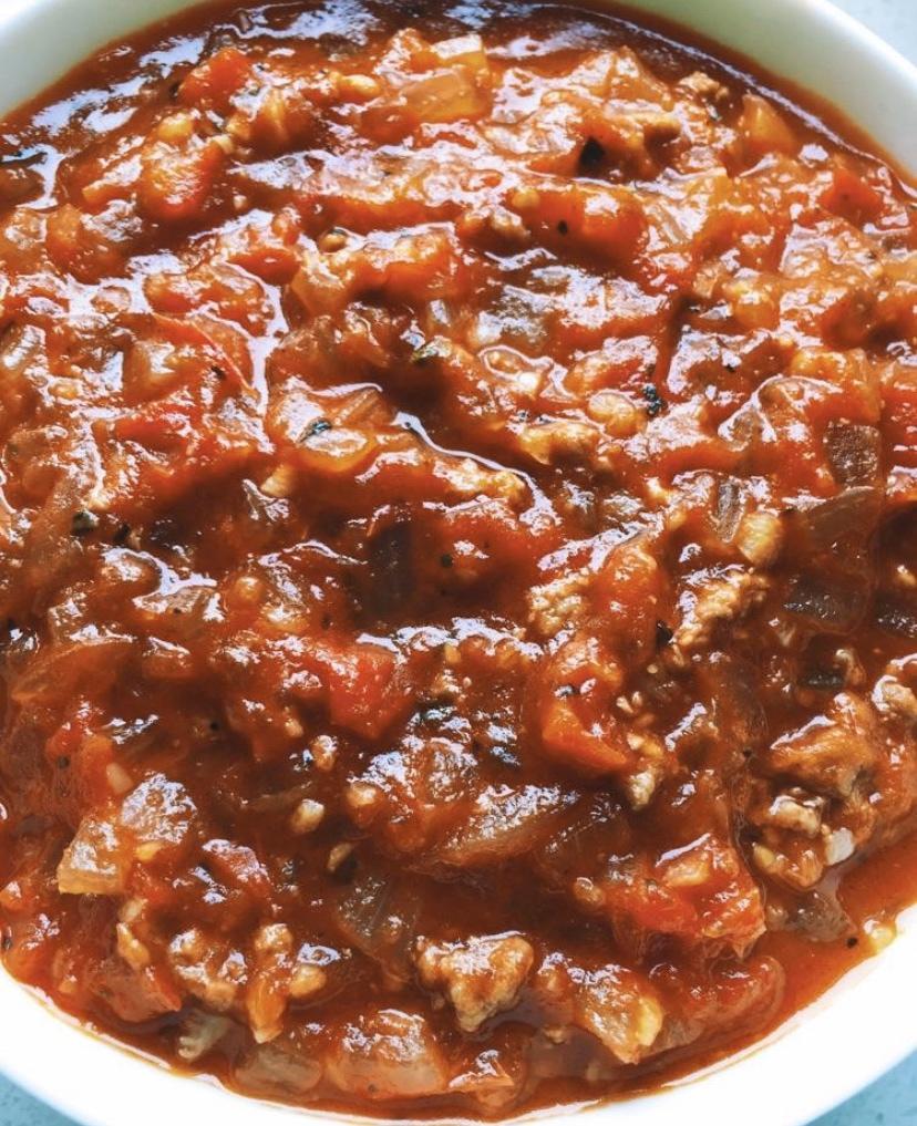 （完胜必胜客的）番茄肉酱意大利面～