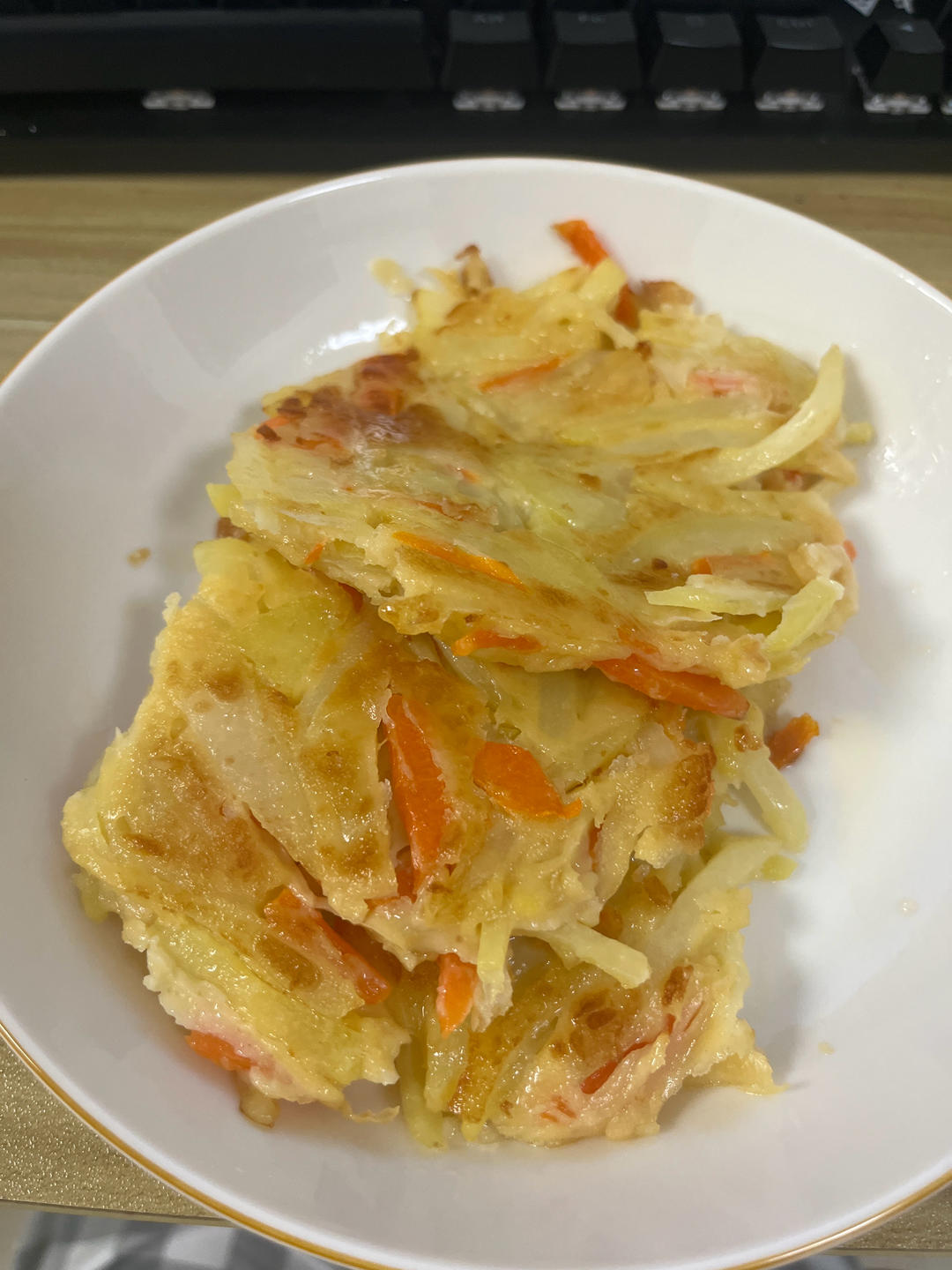 土豆饼(土豆胡萝卜丝饼)