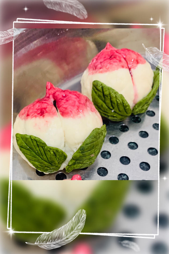 【寿桃包】中国人最传统的生日蛋糕，好惊艳！