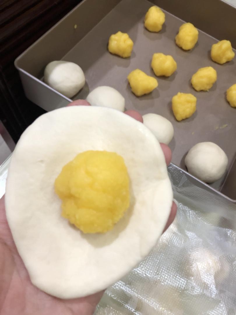 奶黄馅儿和奶黄包