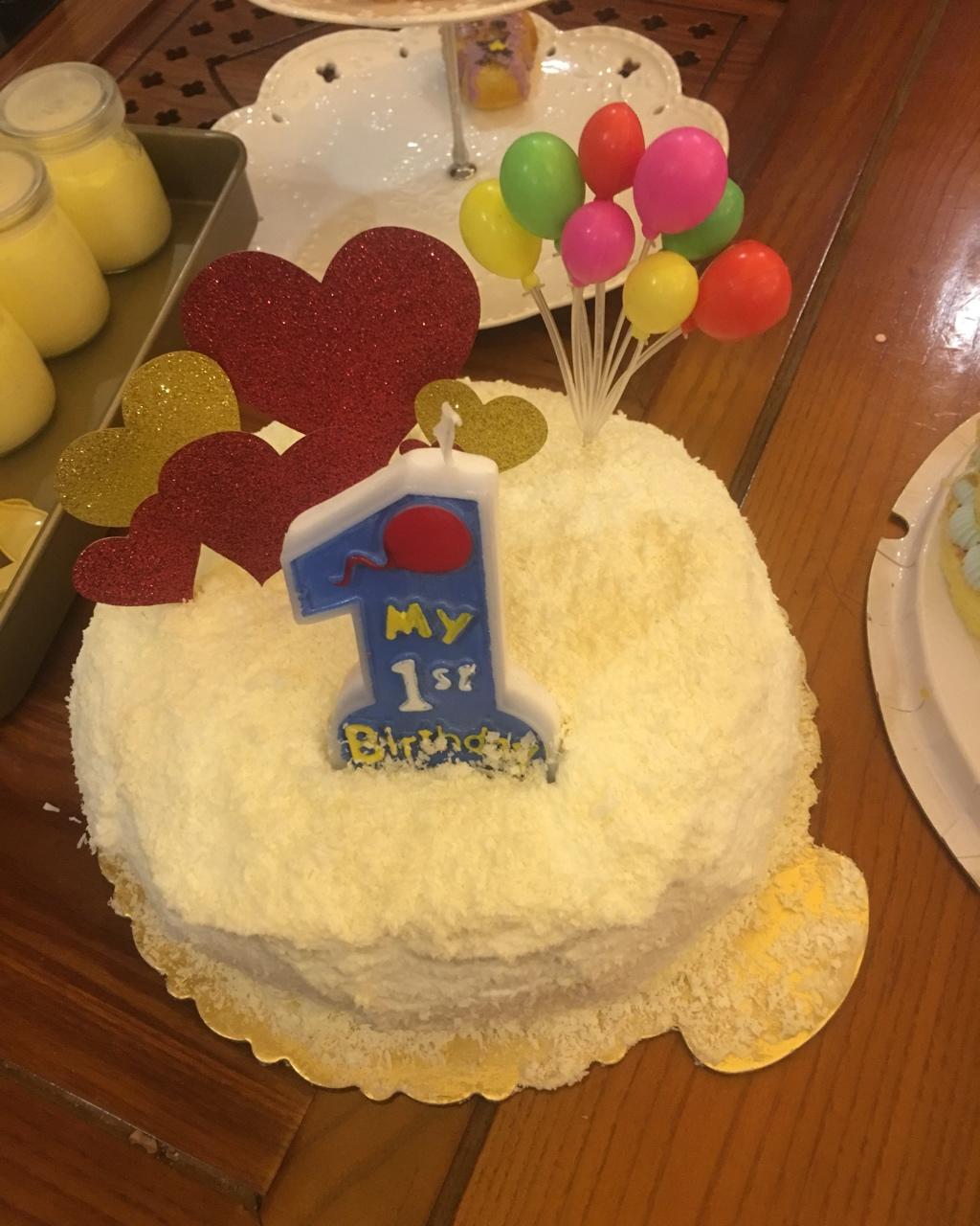 小爱朵朵做的生日蛋糕