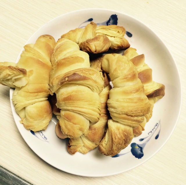 牛角面包Croissant（面包机＋手工）