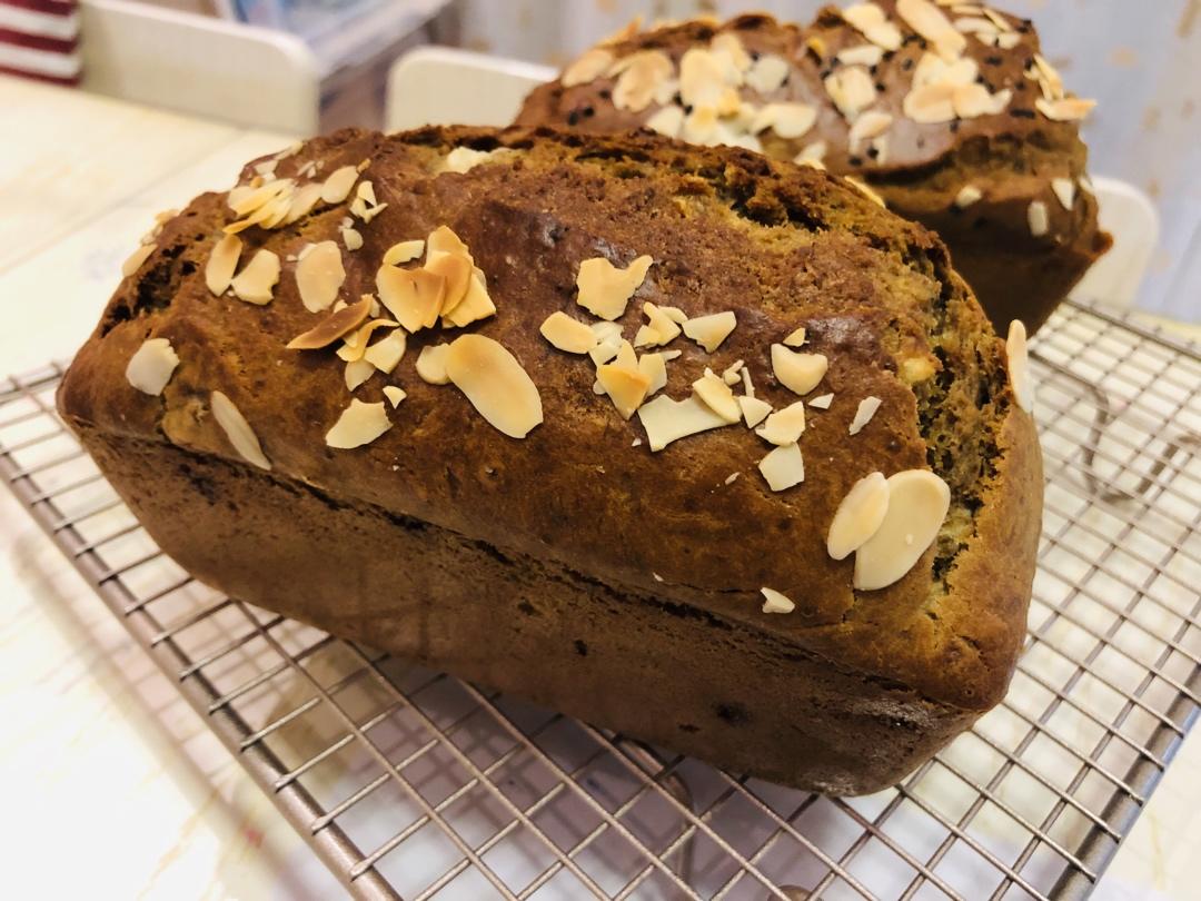 墨西哥朋友家祖传的超好吃的香蕉蛋糕【Banana Bread】