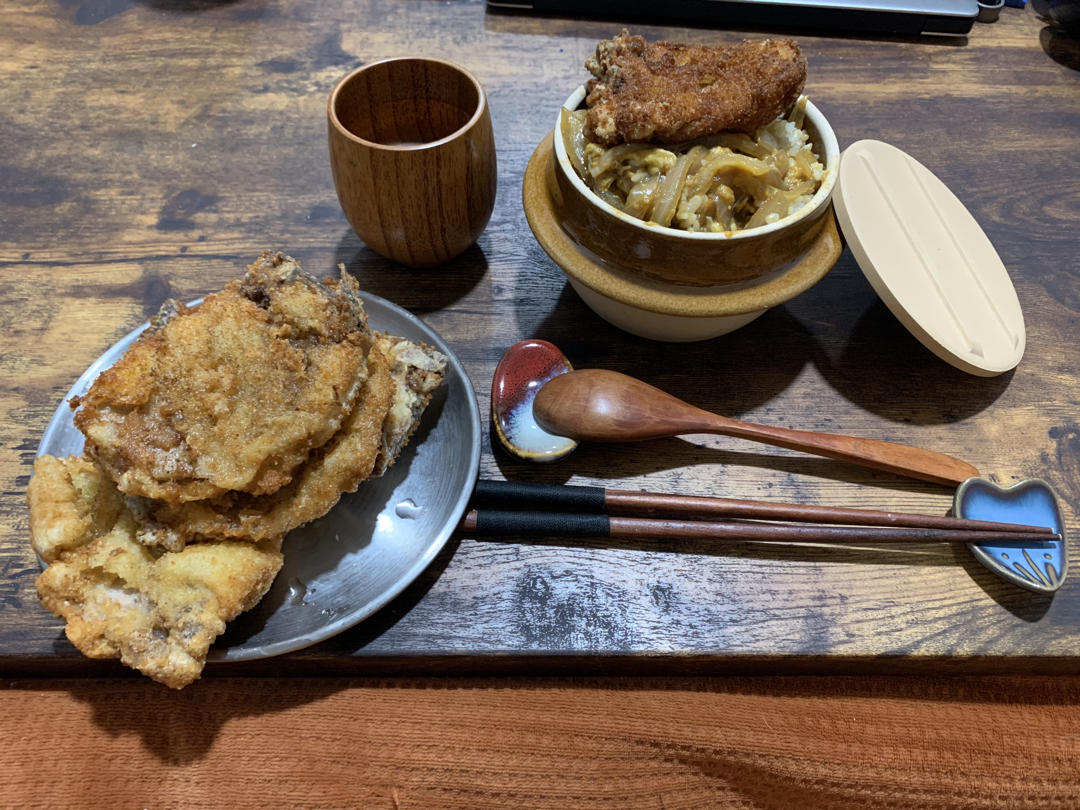 【瀑布滑蛋炸猪排】