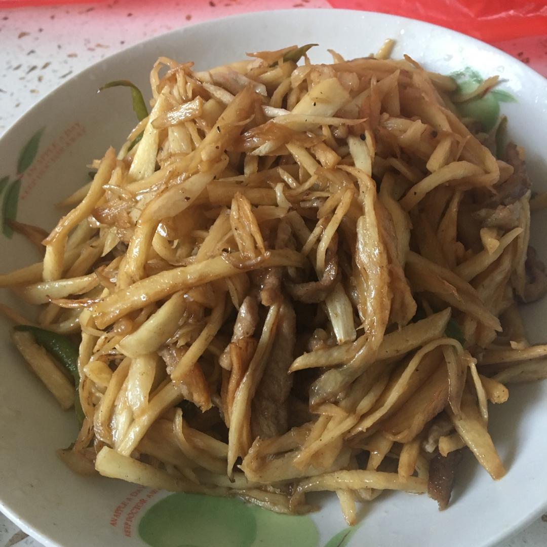 茭白炒肉丝