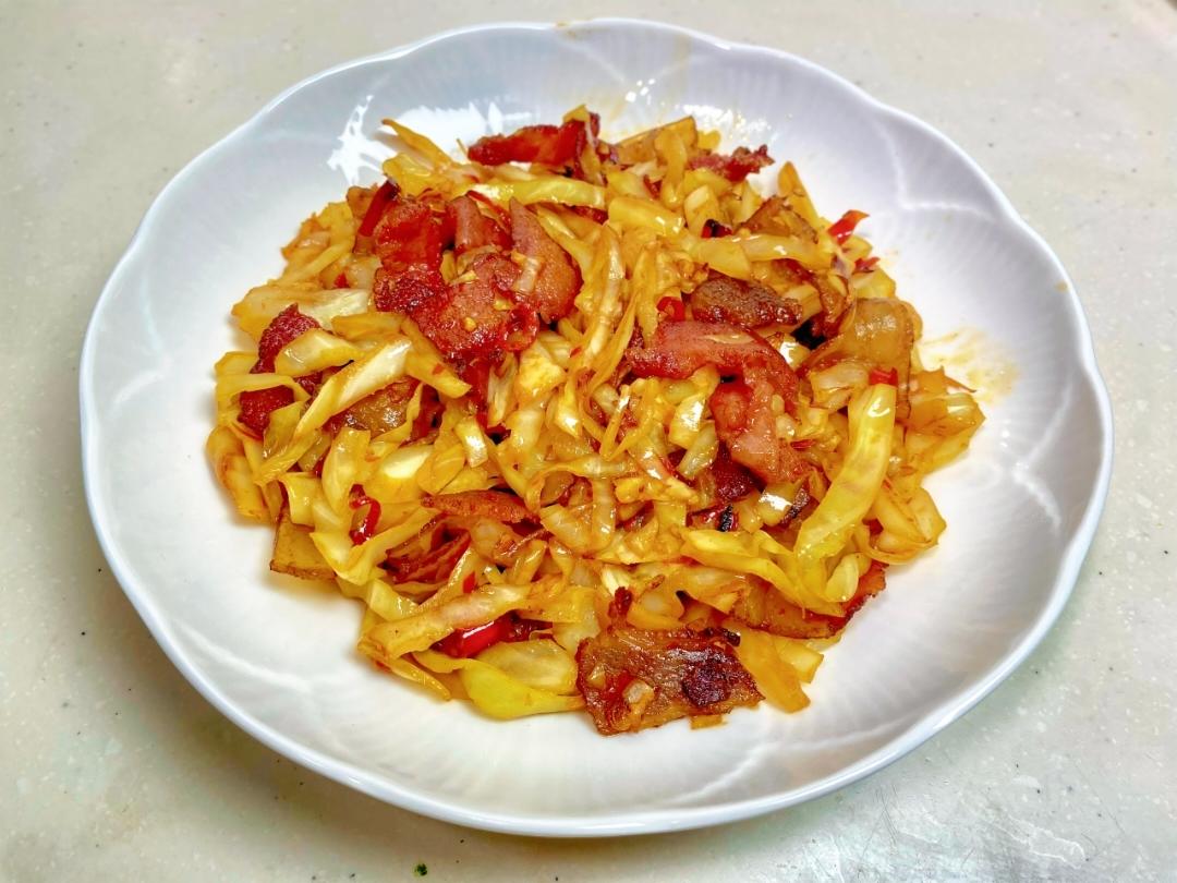 包菜炒腊肉｜家常好菜