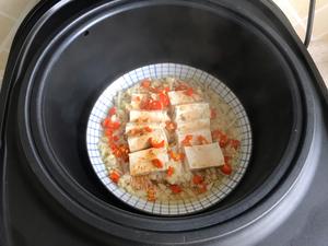 简单快手的美味蒸菜蚝油金针菇蒸豆腐的做法 步骤9