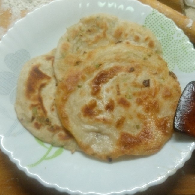 家常葱油饼