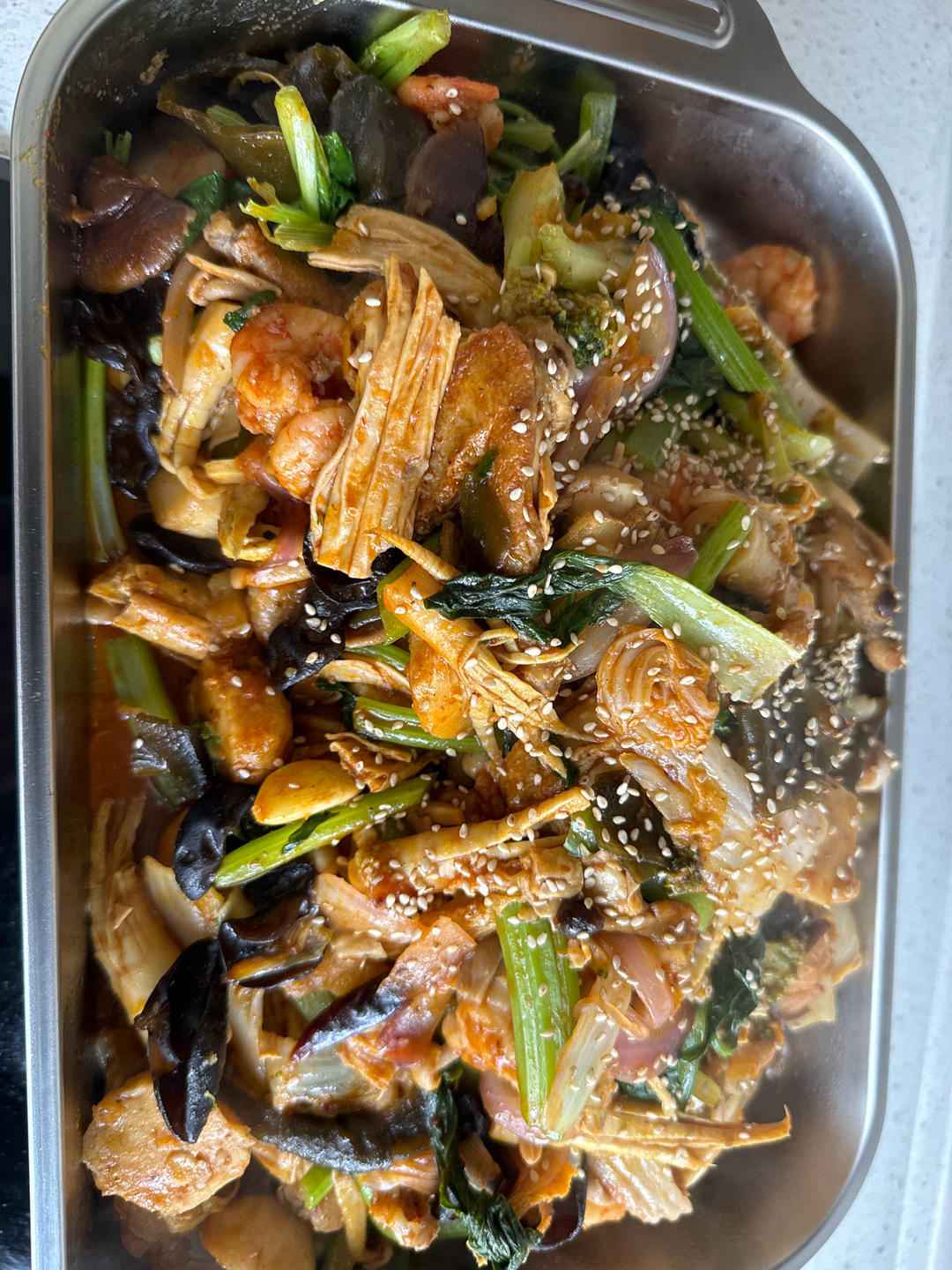 干锅鸡翅香辣虾🍤