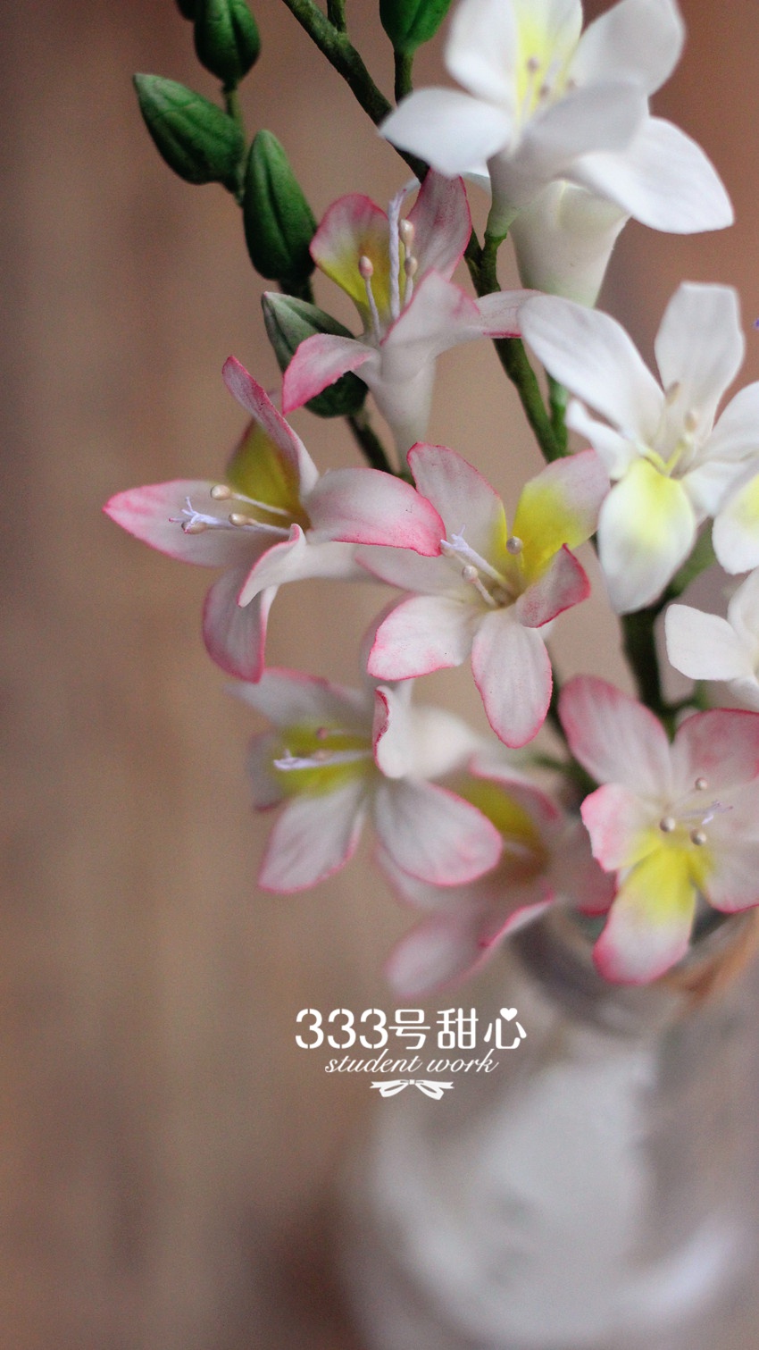 学生翻糖花作品