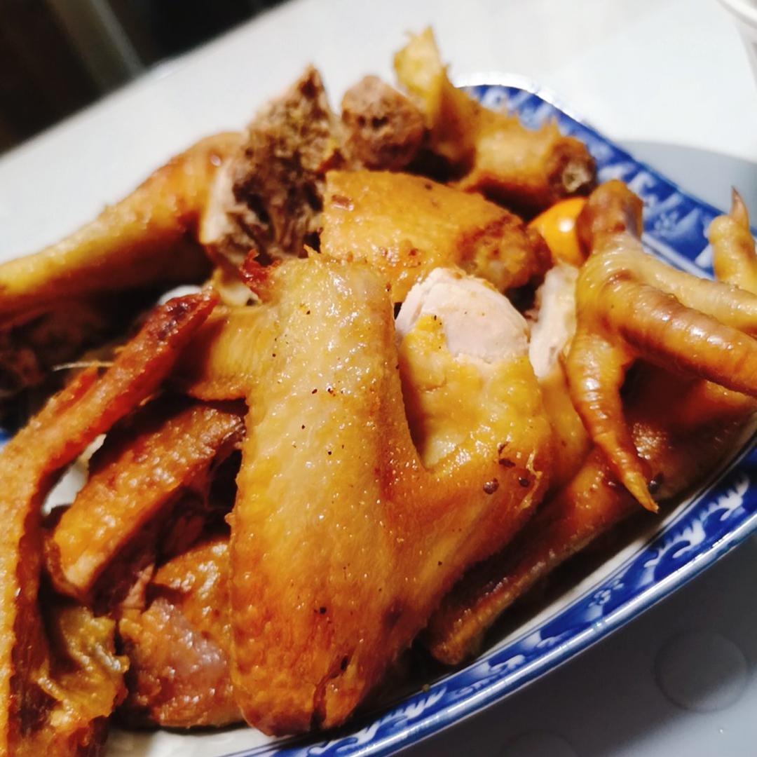 烤盐焗鸡（超简单！）