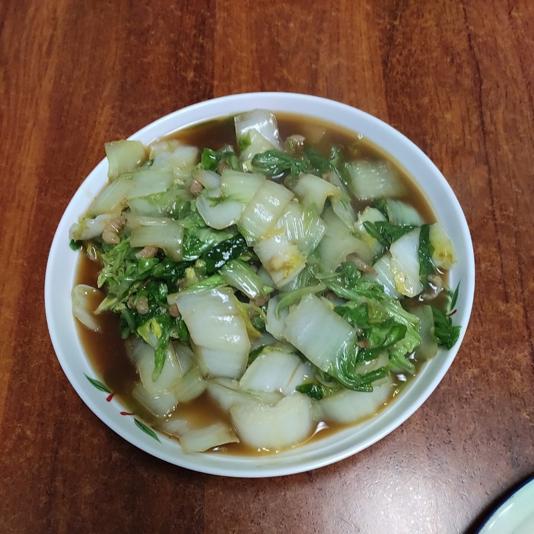 鲜美营养的 虾米🦐杭白菜