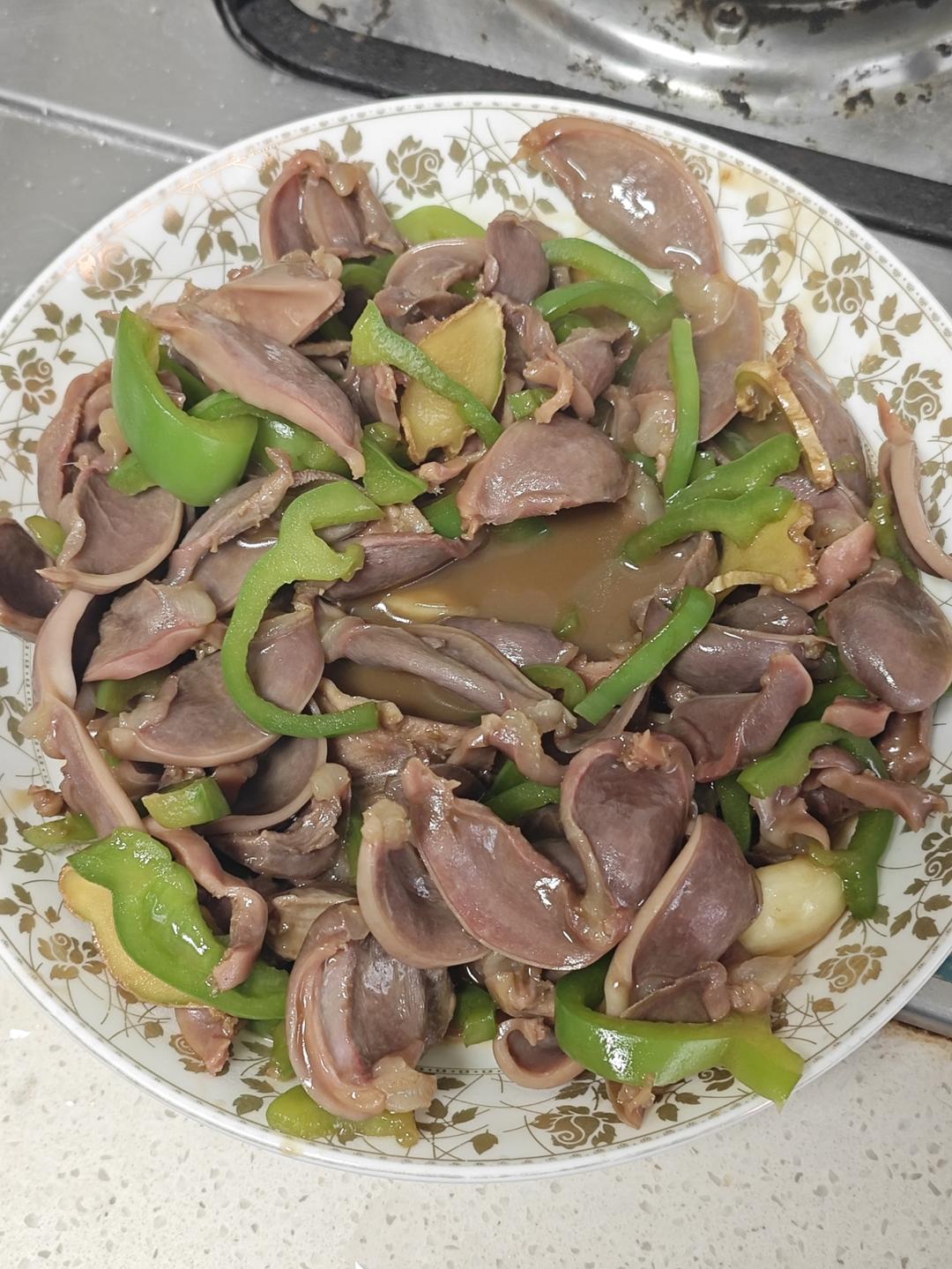 青椒炒鸡杂