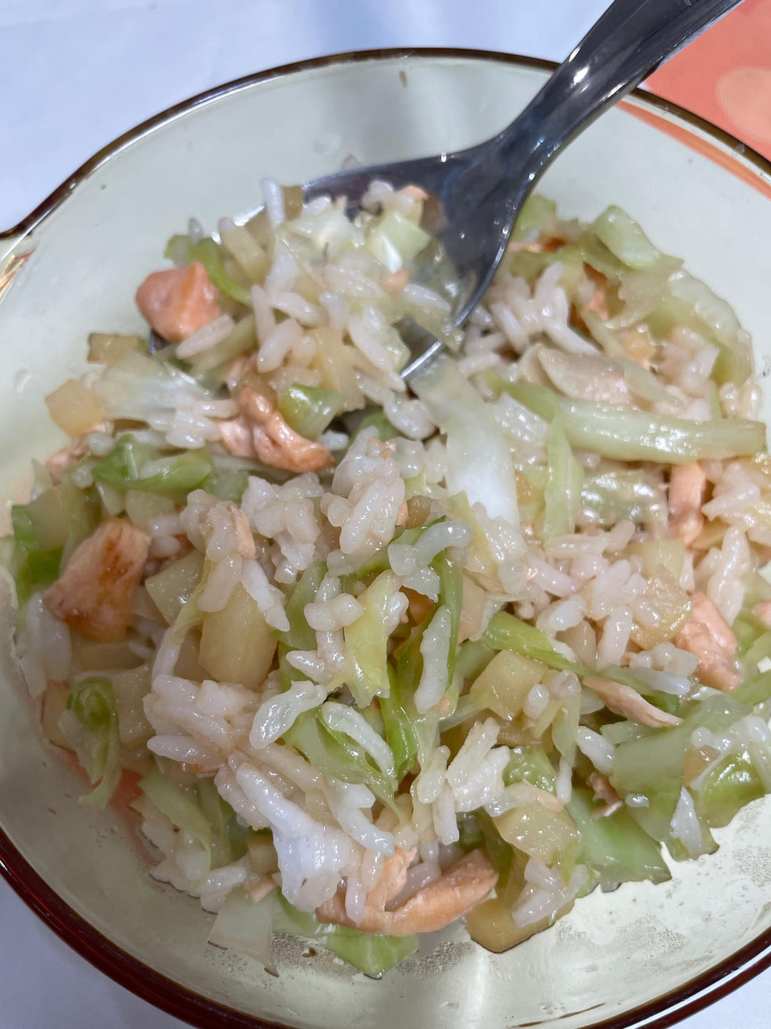 娃可以吃两大碗的三文鱼土豆烩饭