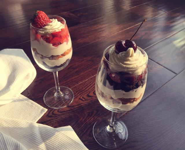 花式杯子水果蛋糕的做法