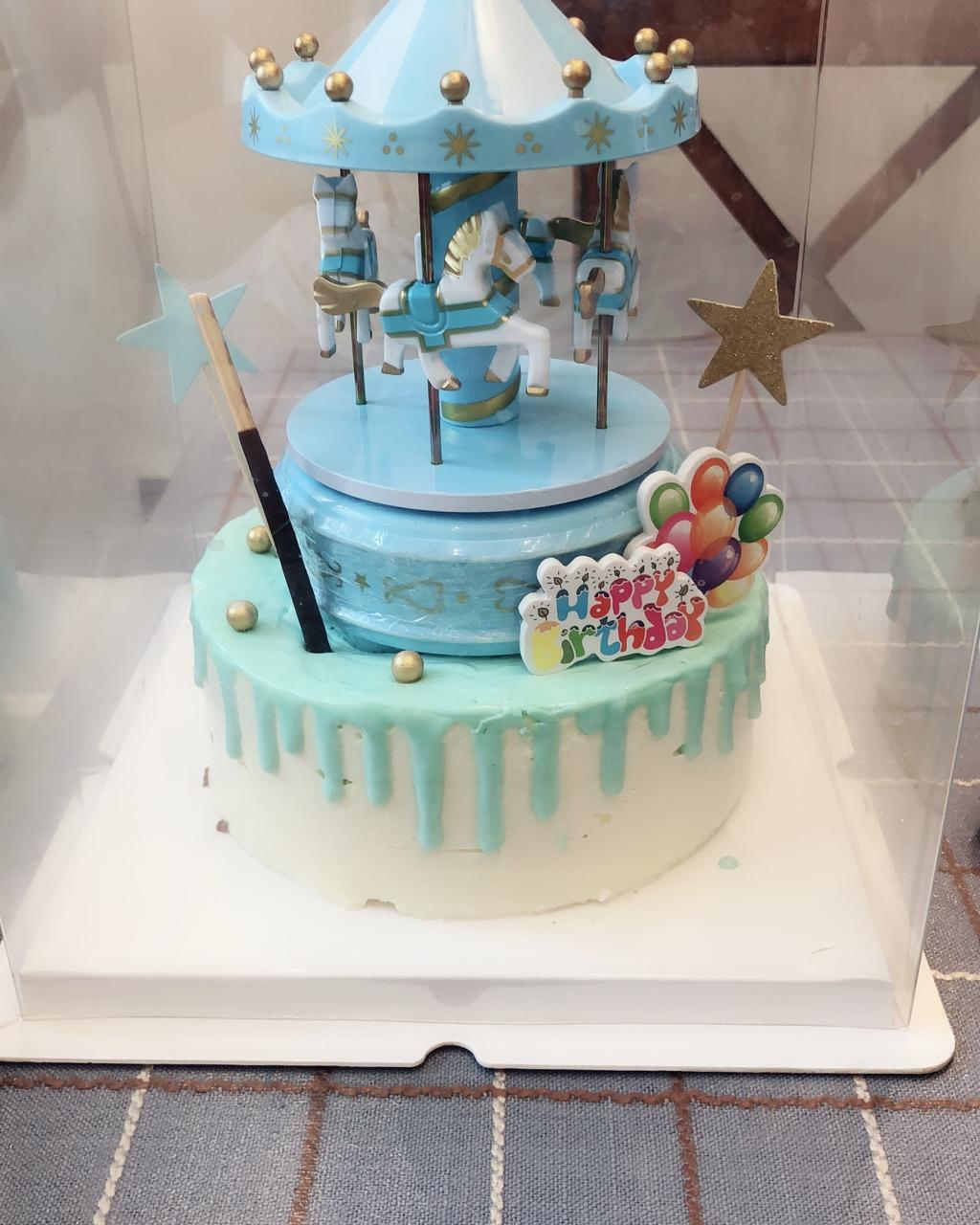 奶油淋面棋格蛋糕